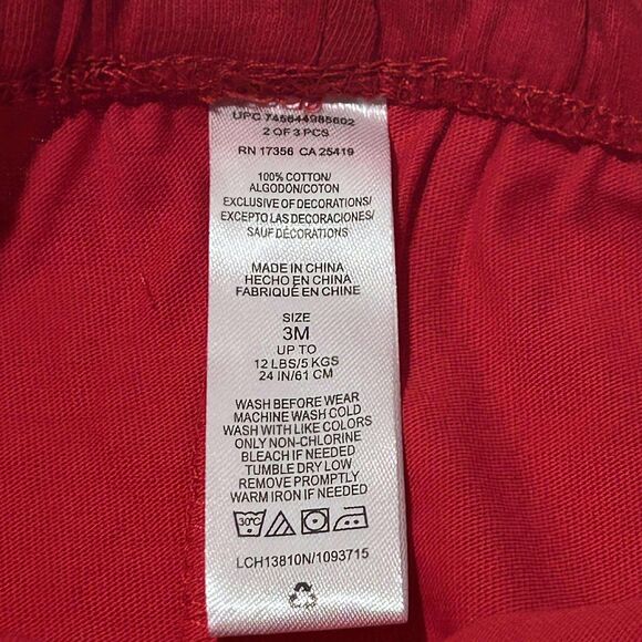 NEW Little Me Boys 3 Months "My First Christmas" Santa Joggers 3 Pc Set With Hat - Picture 13 of 15